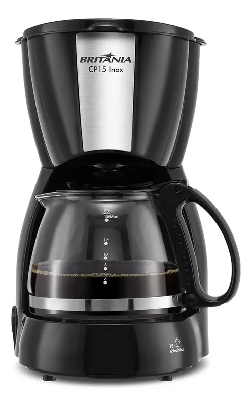 Britânia CP15 Cafeteira 600 ml, 220V 550 W, Preto