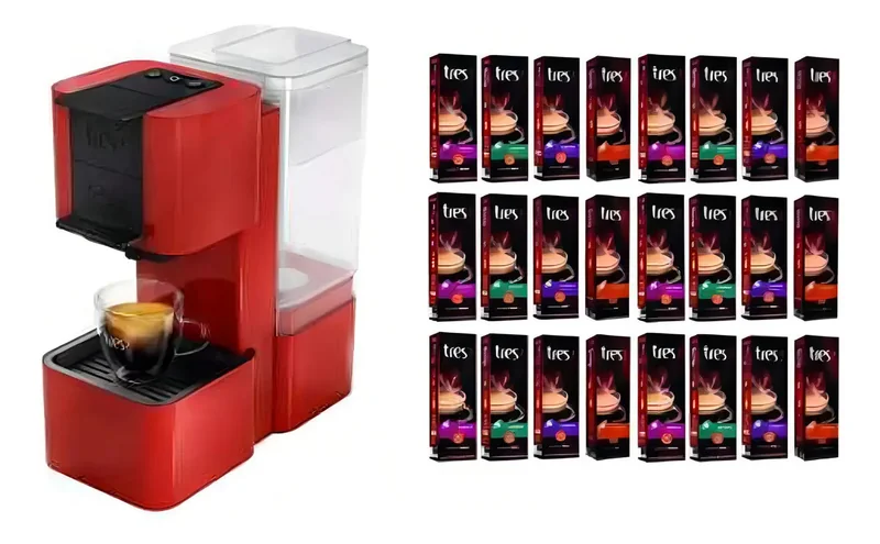 Cafeteira Espresso Nespresso Essenza Mini Vermelha