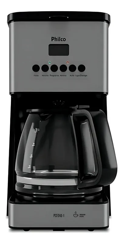 Cafeteira Philco 40 cafezinhos 1000W Painel Digital PCF40B 127V