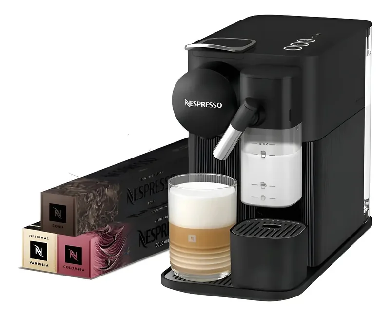 Máquina de Café Nespresso Lattissima One Preta F121 1 Litros