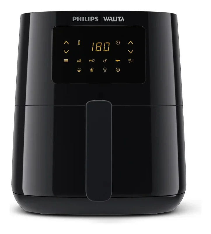 Philips Walita Preta Fritadeira Airfryer Essential XL Digital, 6.2L de capacidade, Garantia internacional de dois anos, 110V, 2000W (RI9270/90)