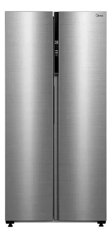 Refrigerador Side By Side 442L Inverter Cor Inox Conectada Midea MDRS598FGA042 442 litros